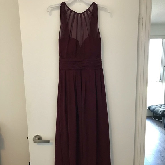2 Bill Levkoff dresses #1165 in Wine (size 8). - Picture 3 of 6
